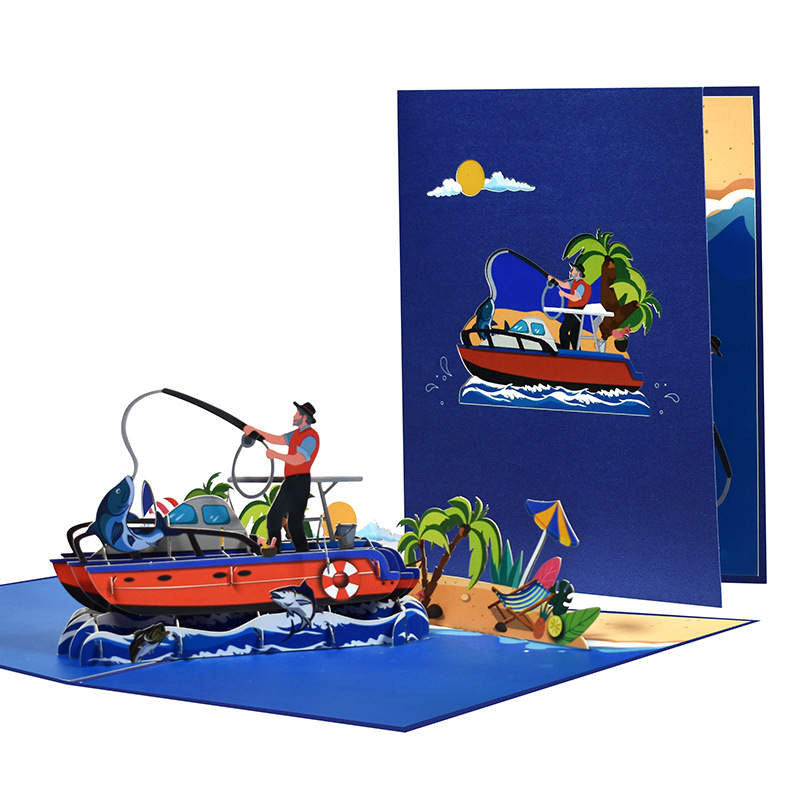 Fishing Boat Pop-Up Card – Heartfelt Greetings